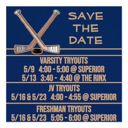 Save the Date Tryouts